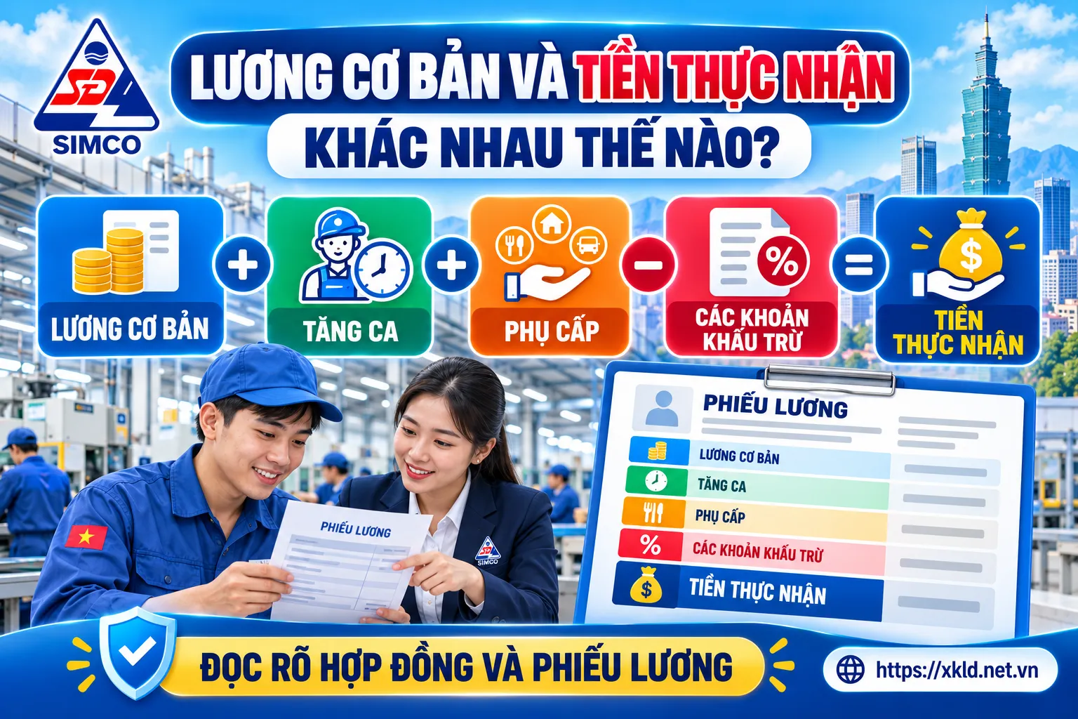 Lương cơ bản và tiền thực nhận khác nhau thế nào